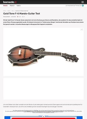 Bonedo.de Gold Tone F-6 Mando-Guitar Bonedo.de Gold Tone F-6 Mando-Guitar