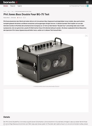 Bonedo.de Phil Jones Bass Double Four BG-75 Bonedo.de Phil Jones Bass Double Four BG-75