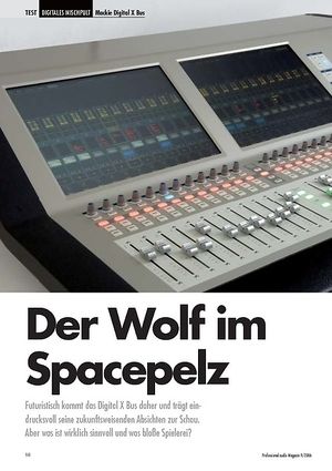 Professional Audio Der Wolf im Spacepelz Mackie Digital X Bus Professional Audio Der Wolf im Spacepelz Mackie Digital X Bus