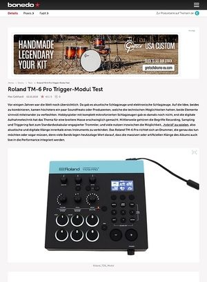 Bonedo.de Roland TM-6 Pro Trigger-Modul Bonedo.de Roland TM-6 Pro Trigger-Modul