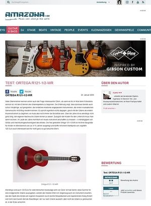 Amazona.de Test: ORTEGA R121-1/2-WR Amazona.de Test: ORTEGA R121-1/2-WR