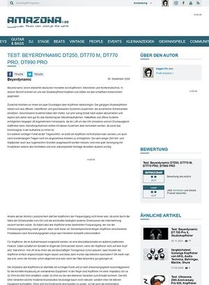 Amazona.de Test: Beyerdynamic DT250, DT770 M, DT770 PRO, DT990 PRO Amazona.de Test: Beyerdynamic DT250, DT770 M, DT770 PRO, DT990 PRO