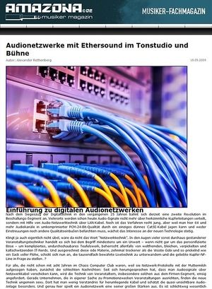 Amazona.de Audionetzwerke mit Ethersound Amazona.de Audionetzwerke mit Ethersound