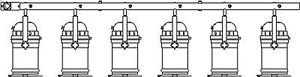 6-lamp bar