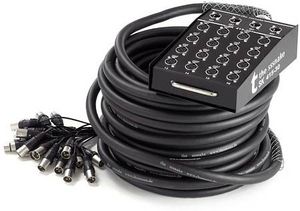 Sssnake16/2/2 multi-core, providing 16 channels, with four return channels for the monitor and main mix.
