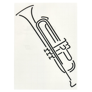Design-Studio Worms Sticker Trumpet Anthracite
