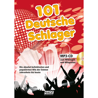 Hage Musikverlag 101 Deutsche Schlager MP3 CD 