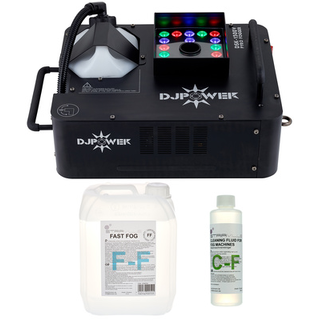DJ Power DSK-1500V Fog Machine Bundle