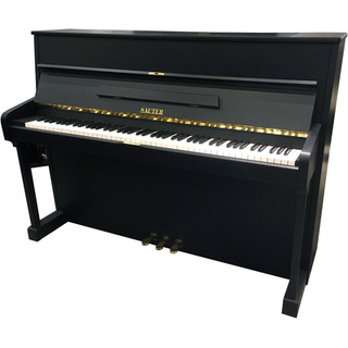 Sauter Piano, used, black satin