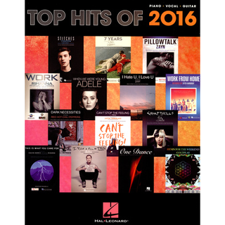 Hal Leonard Top Hits Of 2016