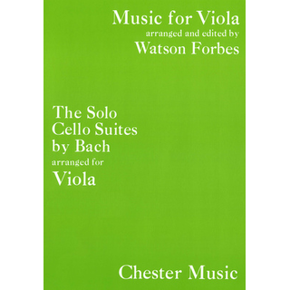Chester Music Bach The Cello Suites Viola