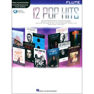 Hal Leonard 12 Pop Hits Flute