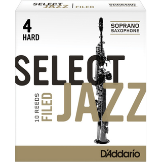 DAddario Woodwinds Select Jazz Filed Soprano 4H