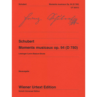 Wiener Urtext Edition Schubert Moments musicaux