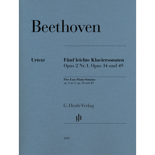 Henle Verlag Beethoven Fünf leichte Klavier