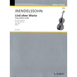 Schott Mendelssohn Lied ohne Worte