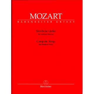 Bärenreiter Mozart Complete Songs