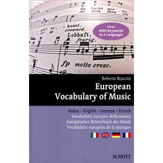Schott European Vocabulary Of Music