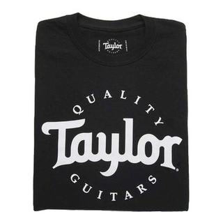 Taylor Basic Black Aged Logo Tshirt L
