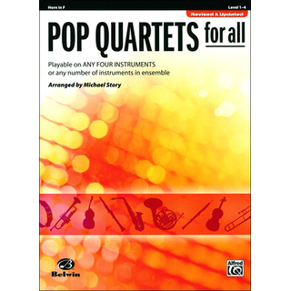 Alfred Music Publishing Pop Quartets For All Horn in F