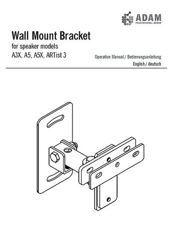adam a7x wall mount