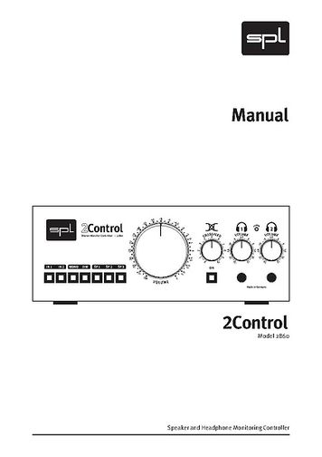 SPL 2Control black – Musikhaus Thomann