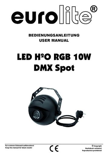 Eurolite LED H2O Water Effect – Thomann France