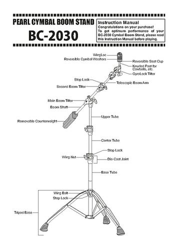 Pearl Galgenbeckenständer BC-2030