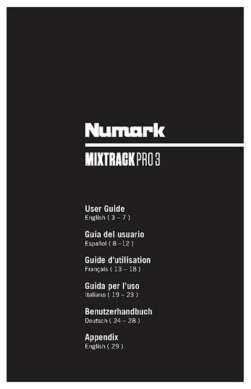 Numark mixtrack 3 mixxx preset