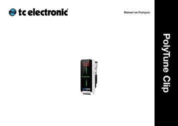 tc electronic PolyTune Clip Black Tuner – Thomann France