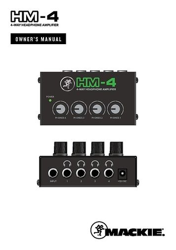 Mackie HM-4 – Musikhaus Thomann