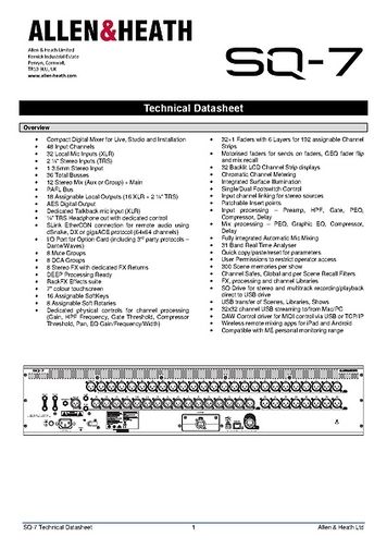 Allen & Heath SQ7 – Thomann Switzerland