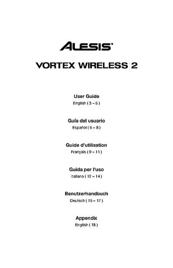 Alesis Vortex Wireless 2 Red Thomann Uk