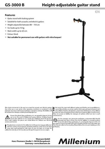 Millenium GS-3000 B – Thomann France