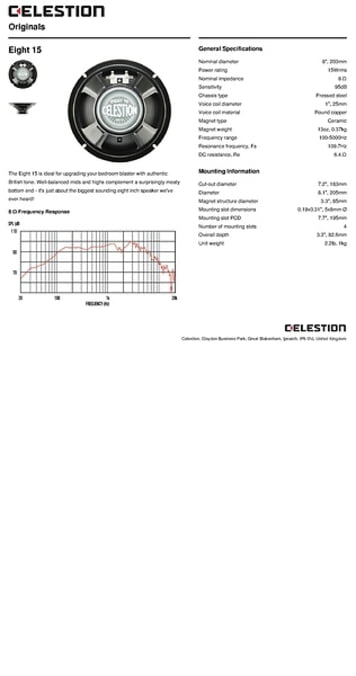 celestion eight 15 8 ohm