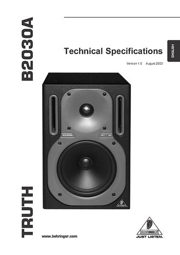 Behringer B2030A Truth – Thomann France