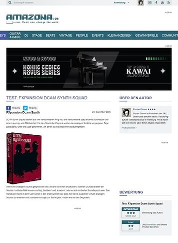 Amazona.de Test: FXpansion Dcam Synth Squad Amazona.de Test: FXpansion Dcam Synth Squad