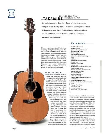 Gitarre & Bass Takamine EF360GF Glen Frey Signature Model, A-Gitarre Gitarre & Bass Takamine EF360GF Glen Frey Signature Model, A-Gitarre