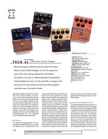 Gitarre & Bass Tech 21 SansAmp Character Series Effekt-Pedale Gitarre & Bass Tech 21 SansAmp Character Series Effekt-Pedale