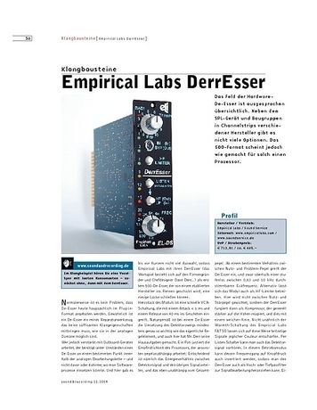 Sound & Recording Empirical Labs DerrEsser Sound & Recording Empirical Labs DerrEsser