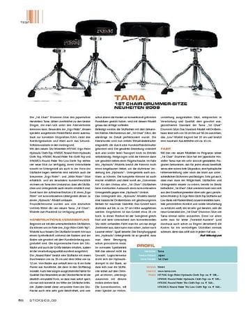 Sticks Tama 1st Chair Hydraulic Drummer-Sitze Sticks Tama 1st Chair Hydraulic Drummer-Sitze