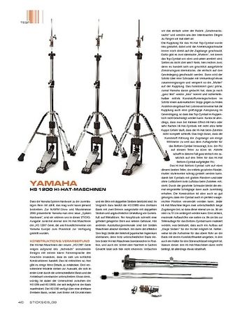 Sticks Yamaha HS1200 Hi-Hat-Maschinen Sticks Yamaha HS1200 Hi-Hat-Maschinen