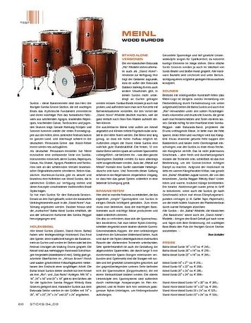 Sticks Meinl Wood Surdos Sticks Meinl Wood Surdos