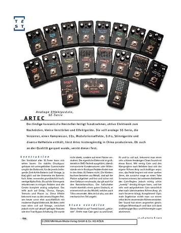 Gitarre & Bass Artec SE-Serie, analoge Effektpedale Gitarre & Bass Artec SE-Serie, analoge Effektpedale