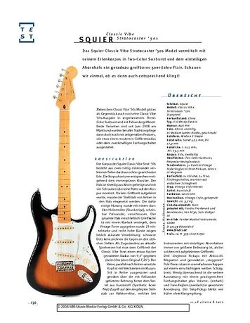 Gitarre & Bass Squier Classic Vibe Stratocaster '50s, E-Gitarre Gitarre & Bass Squier Classic Vibe Stratocaster '50s, E-Gitarre