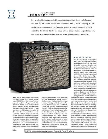 Gitarre & Bass Fender '65 Princeton Reverb, Röhren-Combo Gitarre & Bass Fender '65 Princeton Reverb, Röhren-Combo