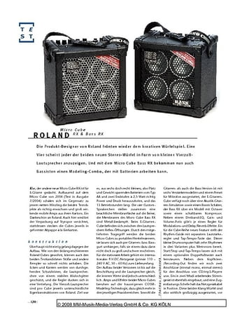 Gitarre & Bass Roland Micro Cube, Bass-/Gitarren-Verstärker Gitarre & Bass Roland Micro Cube, Bass-/Gitarren-Verstärker