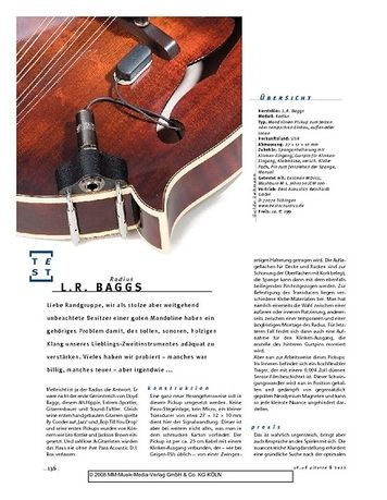 Gitarre & Bass L.R. Baggs Radius, Mandolinen-Tonabnehmer Gitarre & Bass L.R. Baggs Radius, Mandolinen-Tonabnehmer