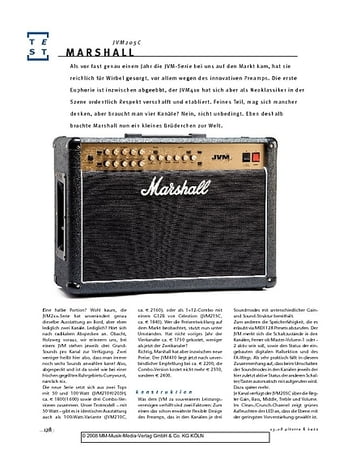 Gitarre & Bass Marshall JVM205C, Gitarren-Combo Gitarre & Bass Marshall JVM205C, Gitarren-Combo