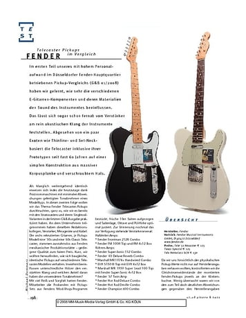 Gitarre & Bass Im Vergleich: Fender Telecaster Pickups Gitarre & Bass Im Vergleich: Fender Telecaster Pickups